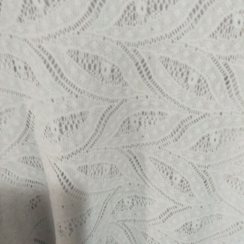 Cactus Size S Crochet White Cardigan With Lace. - Picture 9 of 12
